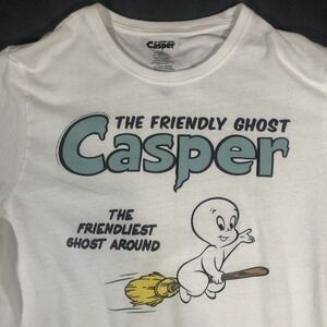 The Friendly Ghost Casper T-Shirt Mens  Extra Large White XL Preowned